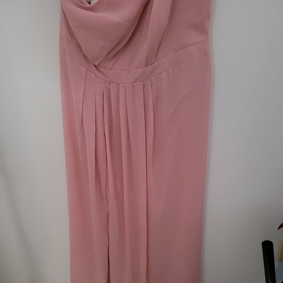 One shoulder bridesmaid dress pink - Picture 2 of 9